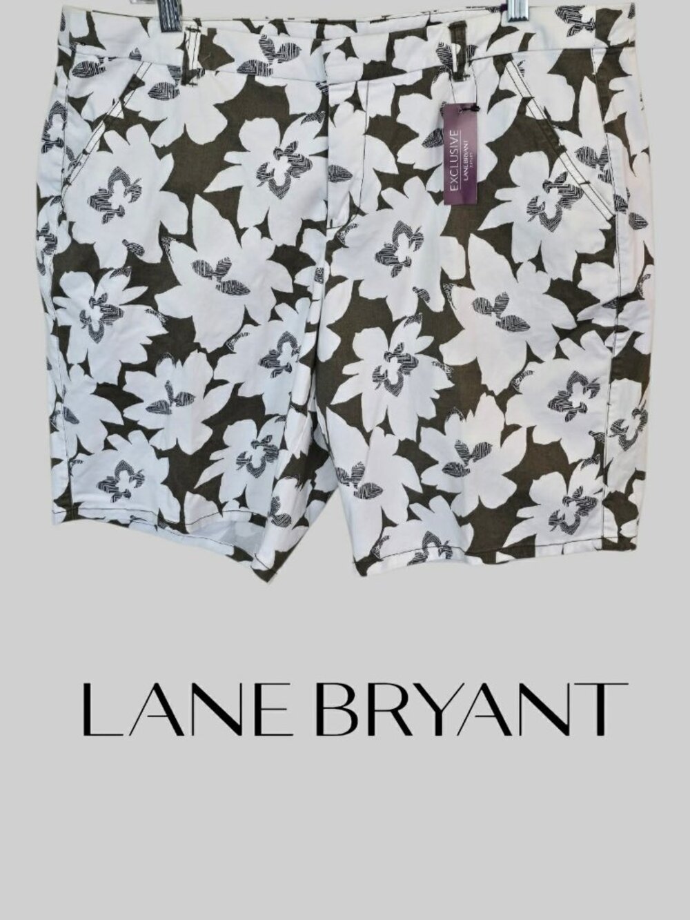 Lane Bryant Floral Pattern Summer  Casual Shorts Womens 18 NEW